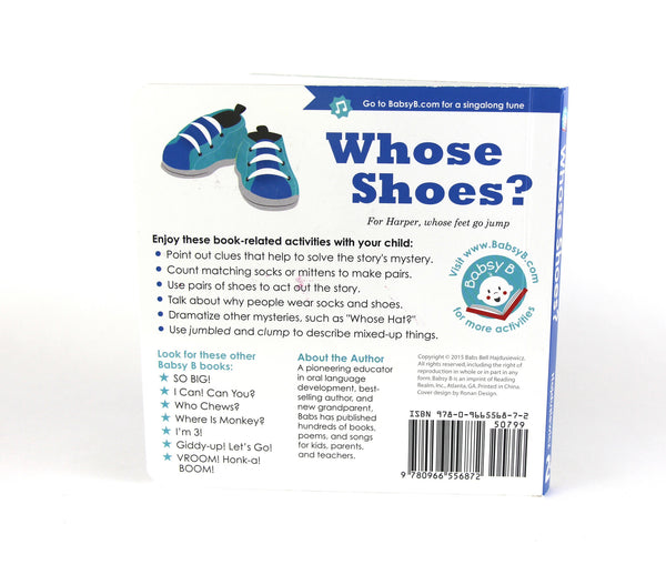 Whose Shoes? - Duo Set: Board Book & Song (age 2+)