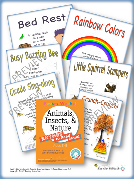 Poetry Works! Animals, Insects, & Nature: Rhymes to Read Aloud, Ages 3–5 (Digital Download)