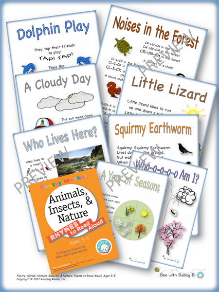 Poetry Works! Animals, Insects, & Nature: Rhymes to Read Aloud, Ages 3–5 (Digital Download)