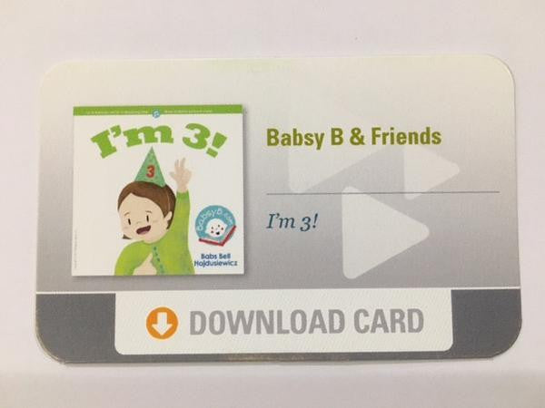 “I’m 3!” Download Card