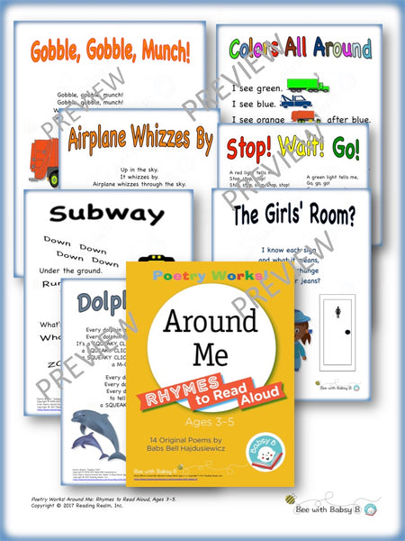 Poetry Works! Around Me: Rhymes to Read Aloud, Ages 3–5 (Digital Download)