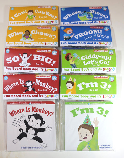 VROOM! Honk-a! BOOM!  - Duo Set: Board Book & Song (age 2+)