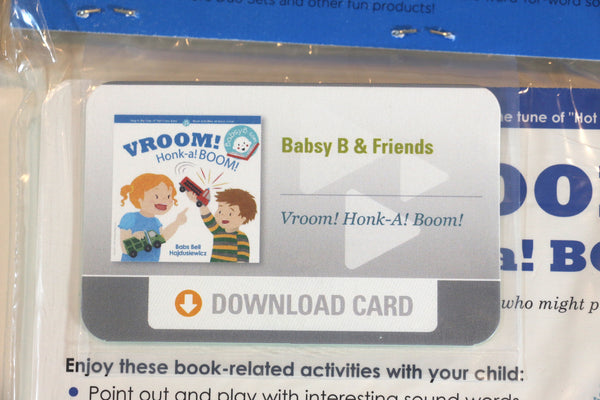 VROOM! Honk-a! BOOM!  - Duo Set: Board Book & Song (age 2+)