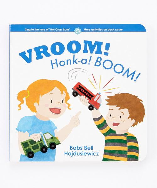 VROOM! Honk-a! BOOM!  - Duo Set: Board Book & Song (age 2+)