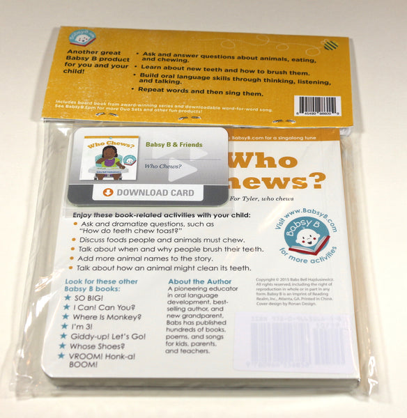 Who Chews? – Duo Set: Board Book & Song (age 1+)